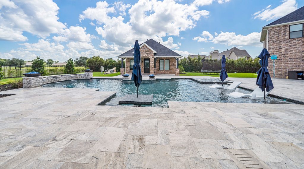 Paver Pool Landscaping Tile stone